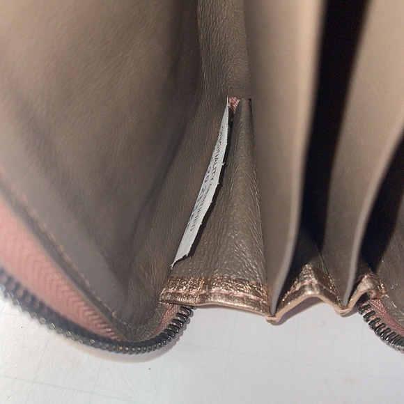 Authentic Bottega Veneta mini rose gold leather card wallet with box bag & COA - Picture 8 of 10